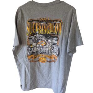 Suck Bang Blow Biker Burnout Shirt Mens XL Black Murrells Inlet SC Halloween